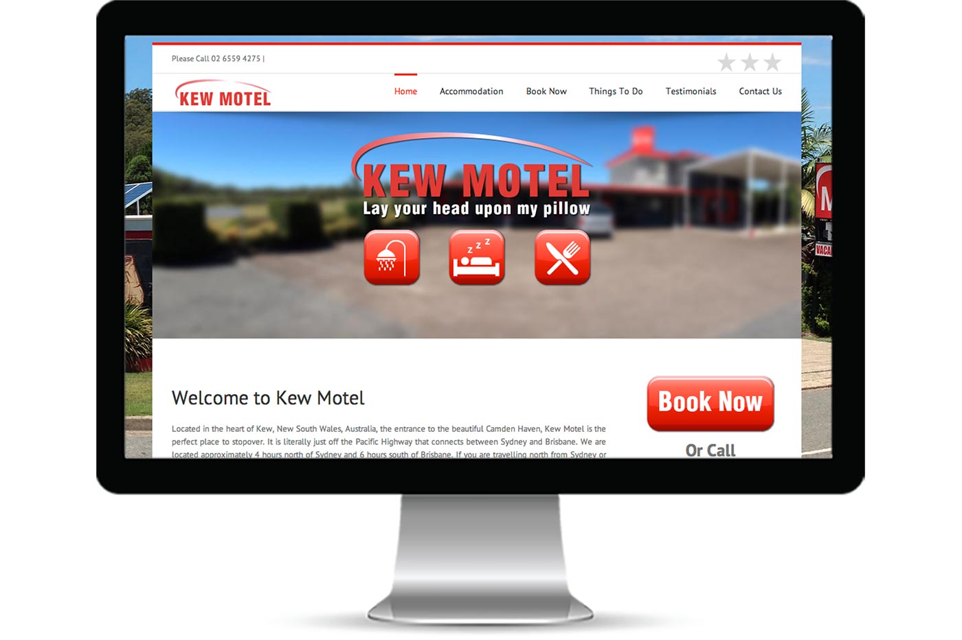 Advantage iT Solutions Web Portfolio - Kew Motel
